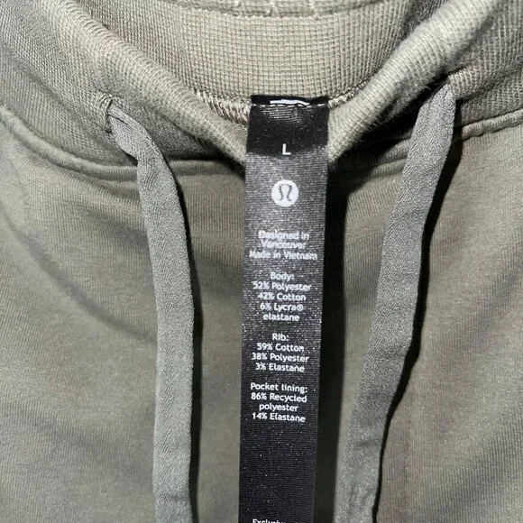 Lululemon City Sweat Joggers Olive Green Men’s Size Large - Picture 4 of 4